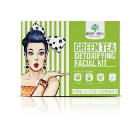 Body Veda Green Tea Detox Facial Kit, 6 Steps