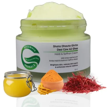 Greenviv Shata Dhauta Ghrita A2 Ghee Cream, 50ml