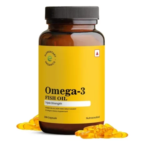 Elementary Organics Omega-3 Fish Oil, 30 Capsules