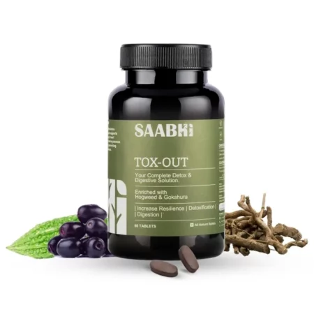 SAABHI Tox-Out Detox Tablets, 60 Tablets