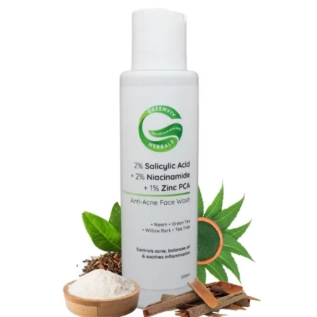 Greenviv 2% Salicylic Acid Anti-Acne Face Wash, 100 ml