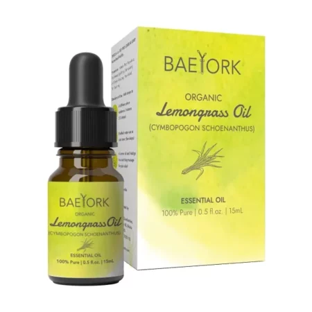 Baeyork Organic Lemongrass Essential Oil, 15ml