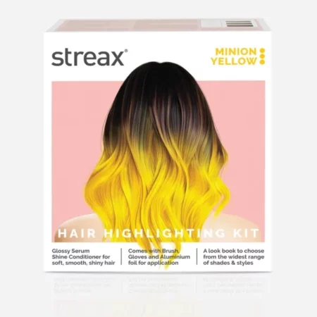 Streax Hair Colour Highlight Kit, Minion Yellow, 1 Pack
