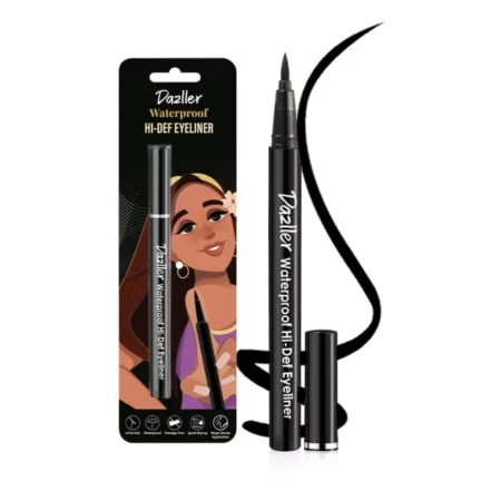 Dazller Hi-Def Velvet Matte Eyeliner, Black, 1.1g