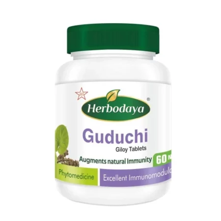 Herbodaya Organic Guduchi Tablets, 60 Tablets