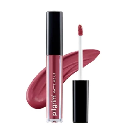 Pilgrim Liquid Matte Lipstick, Pink Kisses, 3g