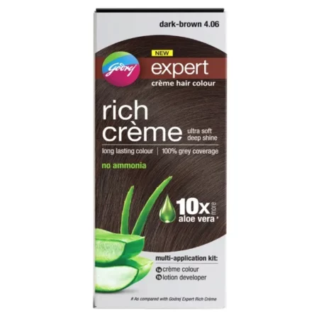 Godrej Expert Rich Creme Hair Colour, Dark Brown 406, 50ml+50g