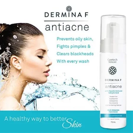 DERMINA F Antiacne Foaming Face Wash, 100ml