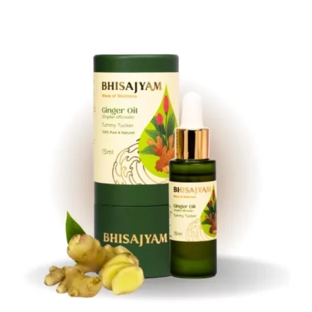 Bhisajyam Ginger Essential Oil, 15ml