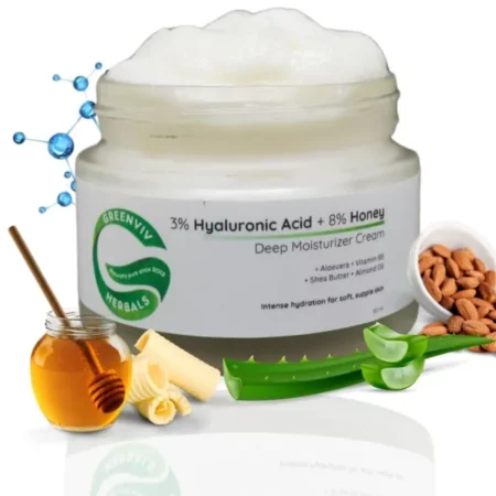 Greenviv 3% Hyaluronic Acid 8% Honey Moisturizing Cream, 50ml
