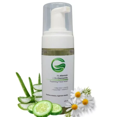 Greenviv 1% Allantoin + 5% Chamomile Hydro-Glow Face Wash, 125ml