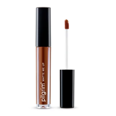 Pilgrim Liquid Matte Lipstick, Brown Mischief, 3g