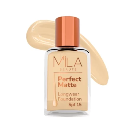 Mila Beaute Perfect Matte Foundation, 4 Skin, 30ml