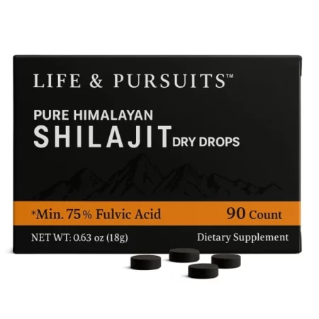 Life & Pursuits Shilajit Dry Drops, 90 Tablets