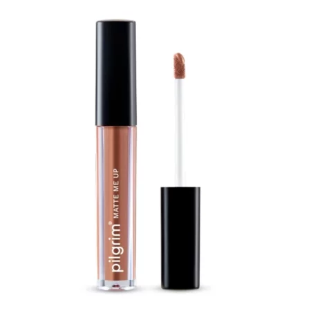 Pilgrim Liquid Matte Lipstick, Nude Feud, 3g