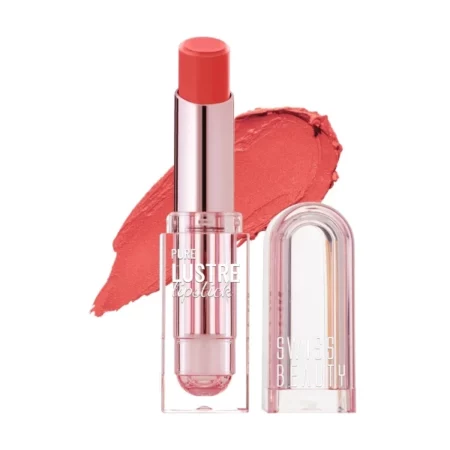 Swiss Beauty Pure Lustre Lipstick, Just Peachy, 38g