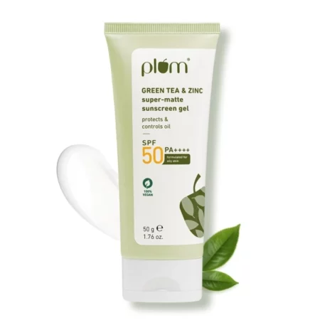 Plum Green Tea & Zinc Super-Matte Sunscreen, SPF 50, 50g