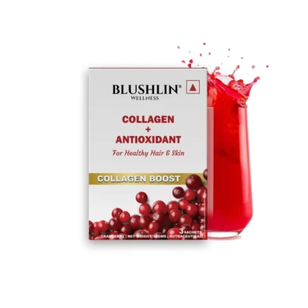 BLUSHLIN Marine Collagen Powder, 3 Sachets