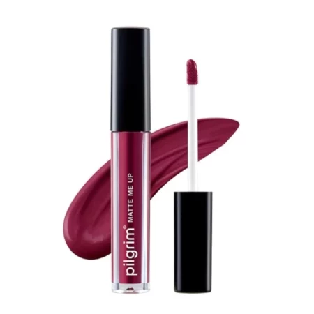 Pilgrim Liquid Matte Lipstick, Wine Spill, 3g