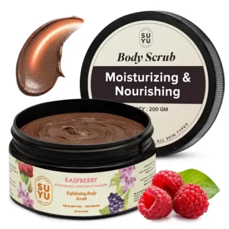 SUYU Raspberry Exfoliating Body Scrub, 200g