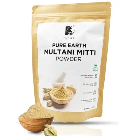 SNEIRA 100% Natural Multani Mitti Powder, 200g