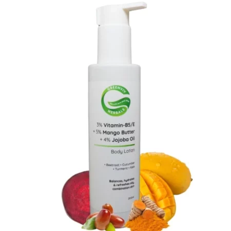 Greenviv 3% Vitamin B5 & E 5% Mango Butter Lotion, 200ml