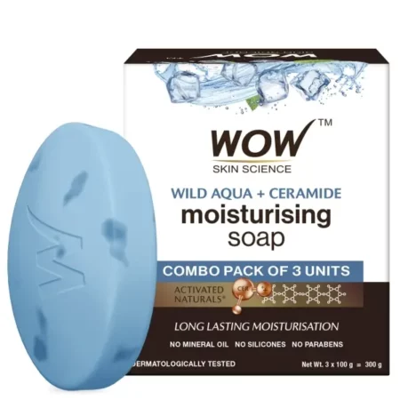 WOW Wild Aqua & Ceramide Soap, Pack of 3