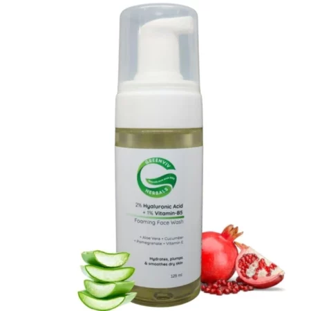Greenviv 2% Hyaluronic Acid + 1% Vitamin B5 Hydrating Face Wash, 125ml