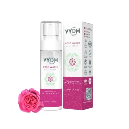 Vyom India Rose Water Toner Spray, 100 ml