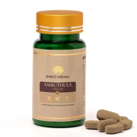 ShreeVarma Amruthuls Digestive Tablets, 60 Count