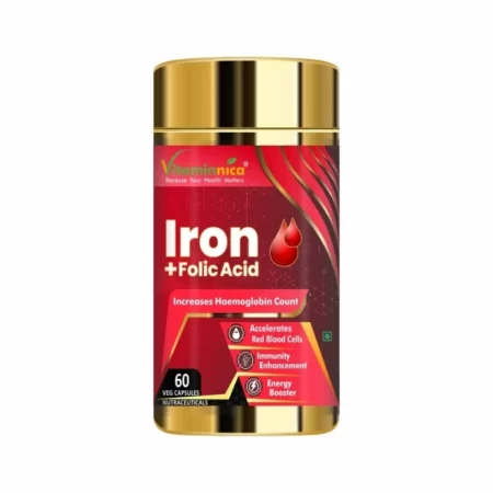 Vitaminnica Iron + Folic Acid Capsules, 60 Capsules