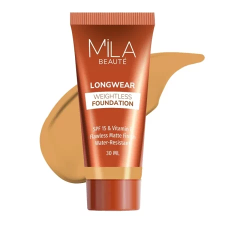 MILA BEAUTE Longwear Foundation, Coffee Toffee, 30ml