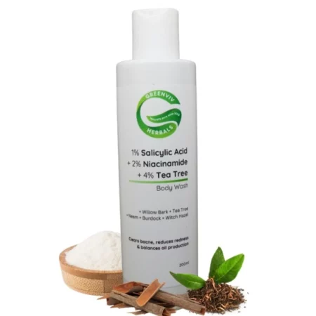 Greenviv 1% Salicylic Acid + 2% Niacinamide Acne-Control Body Wash, 200ml