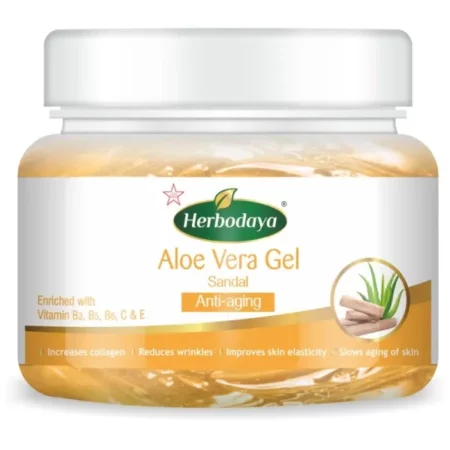 Herbodaya Aloe Vera Sandal Anti-Aging Gel, 100g