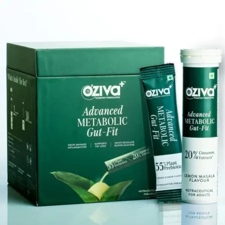 OZiva+ Advanced Metabolic Gut-Fit, 30 Sachets + 30 Tablets