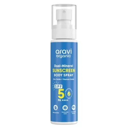 Aravi Organic Dual Mineral Sunscreen Spray SPF 50, 100ml