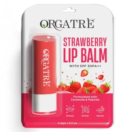 Orgatre Strawberry Lip Balm, 3.2g