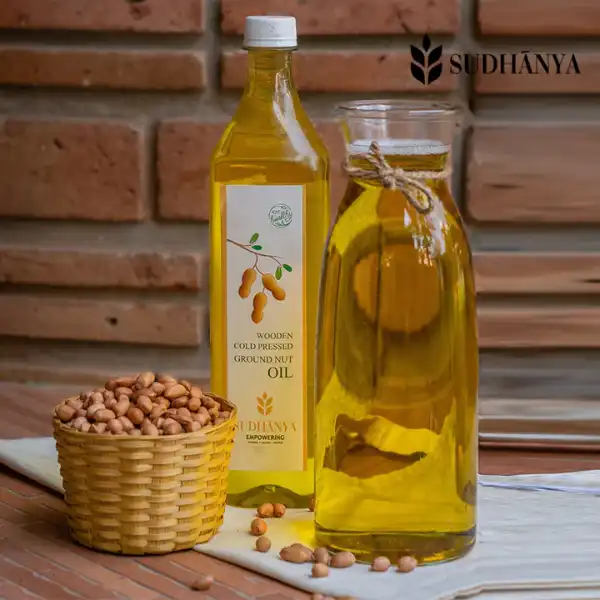 Cold Pressed Groundnut Oil, 1000 ml