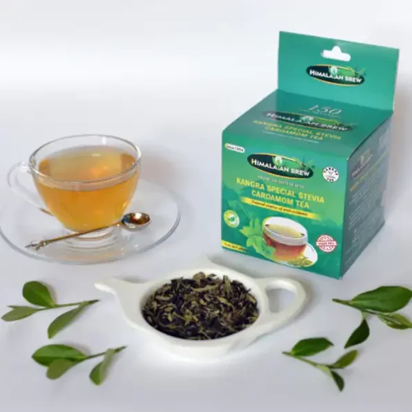 Himalayan Brew Kangra Stevia Cardamom Tea , 150Gm, HimalayanBrewBNO04-S-1.webp, HimalayanBrewBNO04 S 1