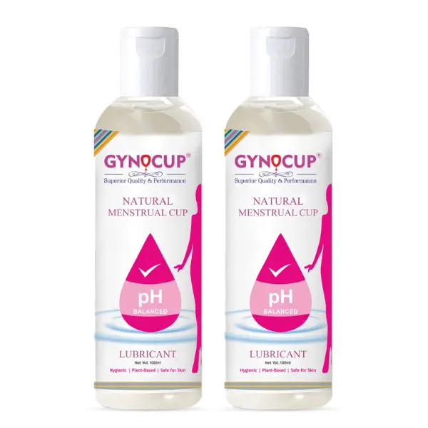 Gynocup Menstrual Cup Lubricant Water based & pH Balanced, 100 ml, Pack