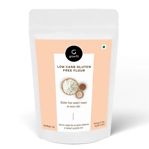 GrowFit Low Carb Gluten Free Roti Flour, 1 Kg