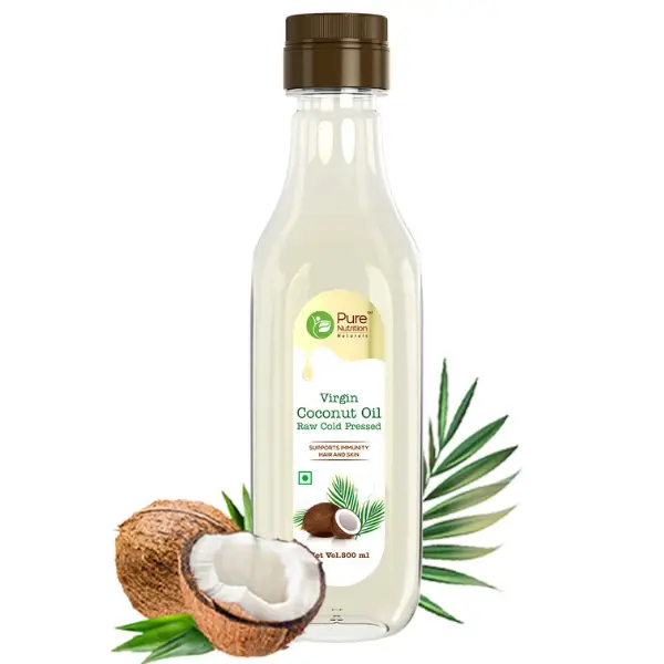 Cold Pressed Raw Virgin Coconut Oil, 500 ml, Pet Bottle