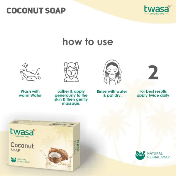 TWASA COCONUT SOAP 100G P10 4
