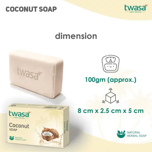 TWASA COCONUT SOAP 100G P10 5