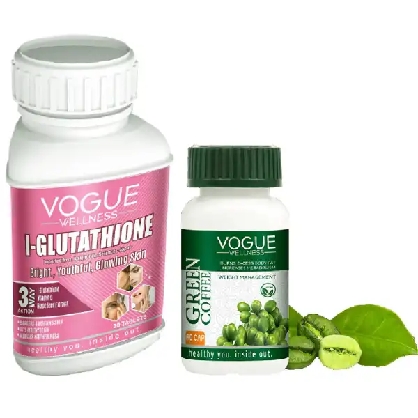 Vogue Wellness L Glutathione Tablet Glowing Skin Green Coffee