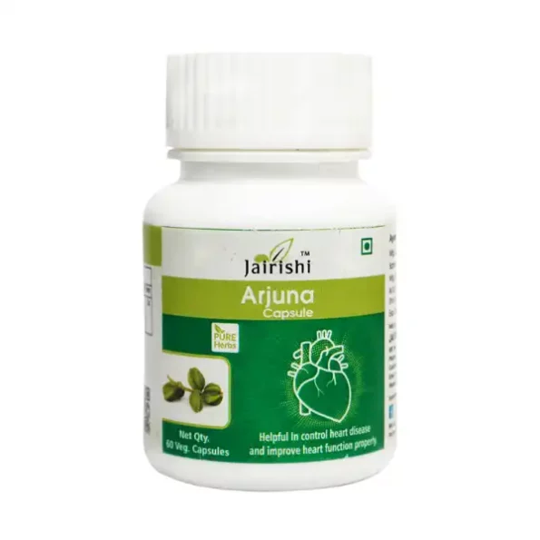 Jai Rishi Ayurveda Arjuna Capsules - 60 Veg capsules available on Herbkart