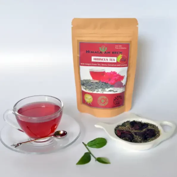 Himalayan Brew Kangra Hibiscus Green Tea , 90Gm, HimalayanBrewBNO-06-HB-1.webp, HimalayanBrewBNO 06 HB 1