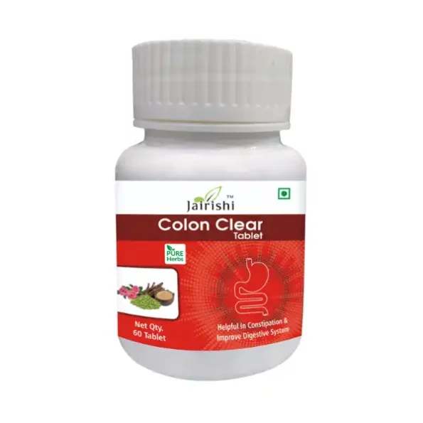 Jai Rishi Ayurveda Colon Clear Capsule - Overnight Formula, Supports Healthy Bowel Movements, Relief from Constipation & Bloating Relief - 60 Tablets available on Herbkart