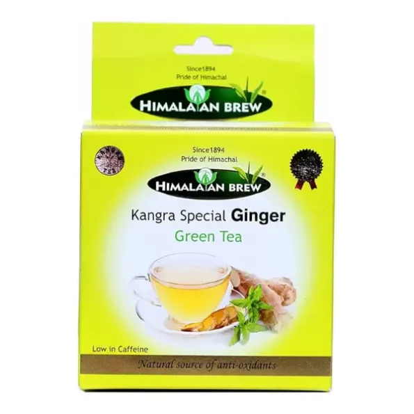 Himalayan Brew Kangra Ginger Green Tea, 150Gm, HimalayanBrewBNO06-GIN-1.webp, HimalayanBrewBNO06 GIN 1