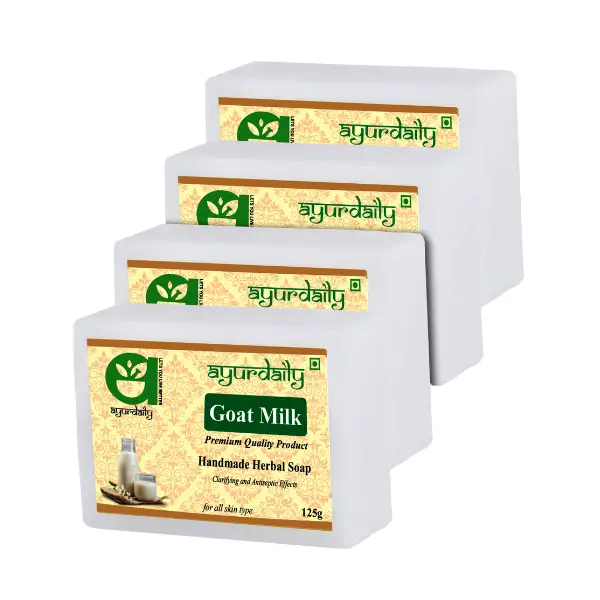 Herbal Goat Milk Soap, 125 gm, Pack of 4